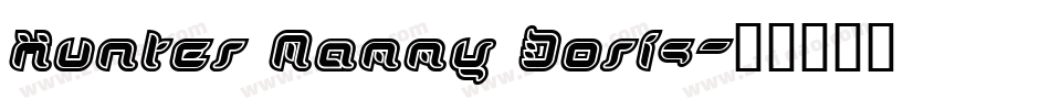 Hunter Mammy Doris字体转换